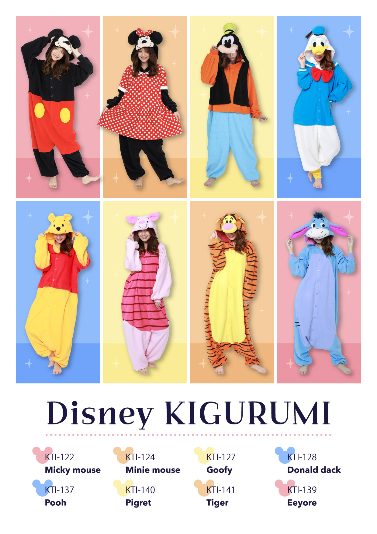 Kigurumi SAZAC Disney collection